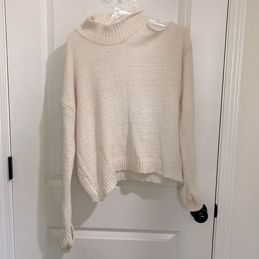 Pink Lily Cold Shoulder sweater